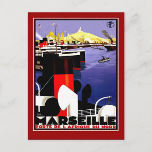 Tarjeta Postal Viajes Antiguos Marsella