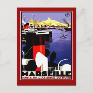 Tarjeta Postal Viajes Antiguos Marsella