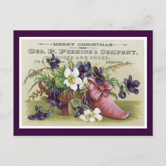 Tarjeta postal victoriana de Ad Label Perkins Comp
