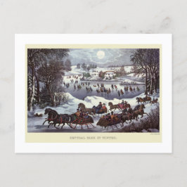 TARJETA POSTAL : VINTAGE CHRISTMAS : Central Park