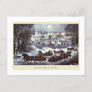 TARJETA POSTAL : VINTAGE CHRISTMAS : Central Park