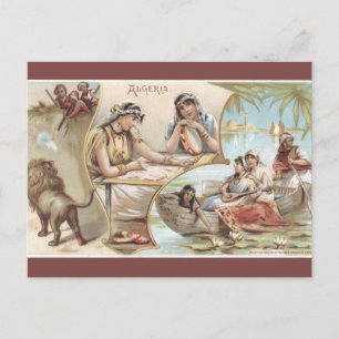 Tarjeta postal vintage de Argelia