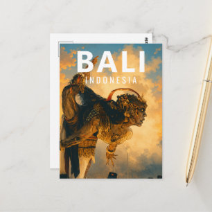 Tarjeta Postal Vintage de Bali – Sapa Warang Ogoh-