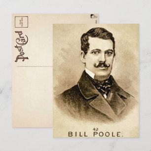 Tarjeta postal vintage de Bill el Carnicero