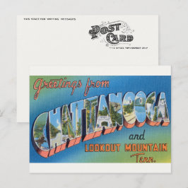 Tarjeta postal vintage de Chattanooga, TN y Signal
