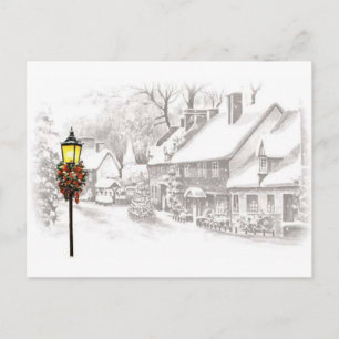 Tarjeta postal vintage de ChristmasTown