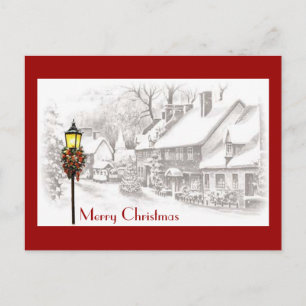 Tarjeta postal vintage de ChristmasTown