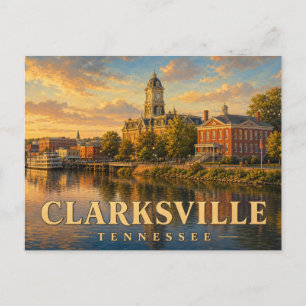 Tarjeta postal vintage de Clarksville Tennessee