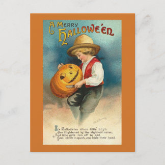 Tarjeta postal vintage de Halloween