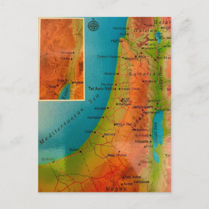 Tarjeta Postal Vintage de Israel