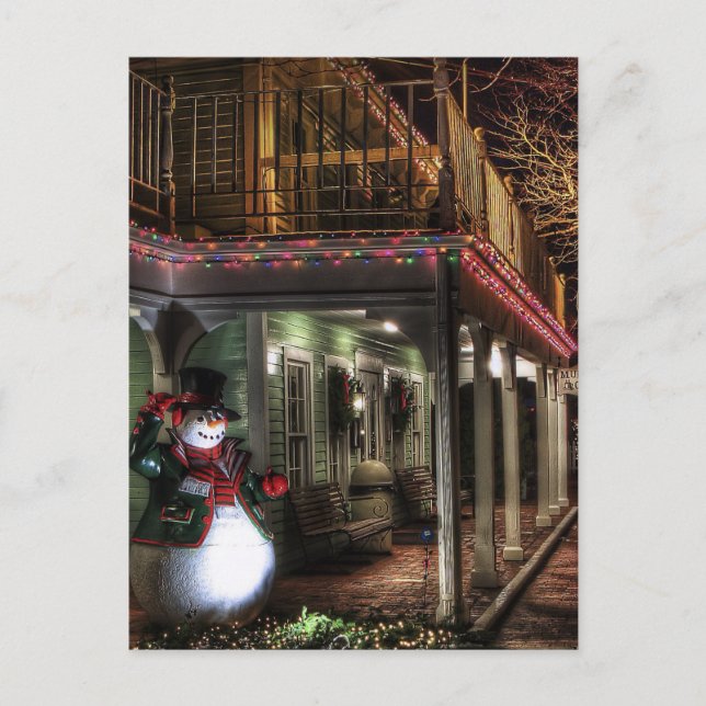 Tarjeta postal vintage de Navidad (Anverso)