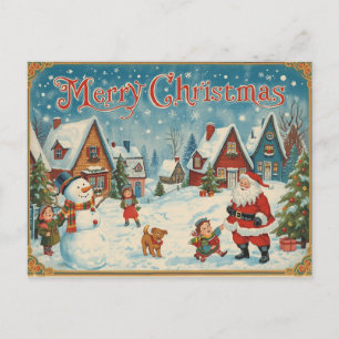Tarjeta postal vintage de Navidad