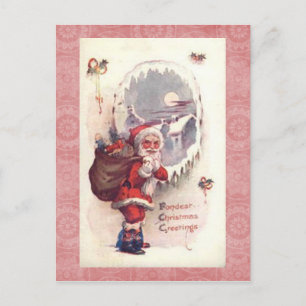Tarjeta postal vintage de Navidad