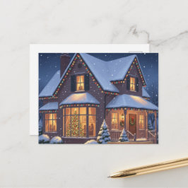 Tarjeta postal vintage de Navidad
