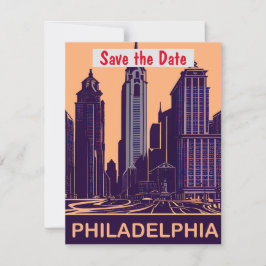 Tarjeta Postal Vintage de Philadelphia para Guarda
