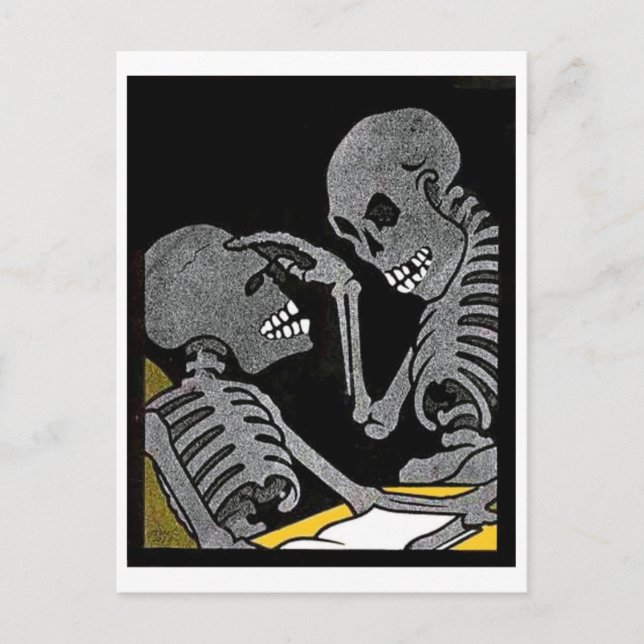 Tarjeta postal vintage de Sick Bed (Anverso)