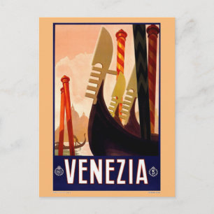 Tarjeta postal vintage de Venezia