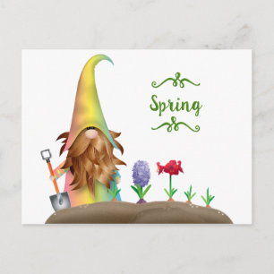 Tarjeta postal vintage del conejo de Pascua