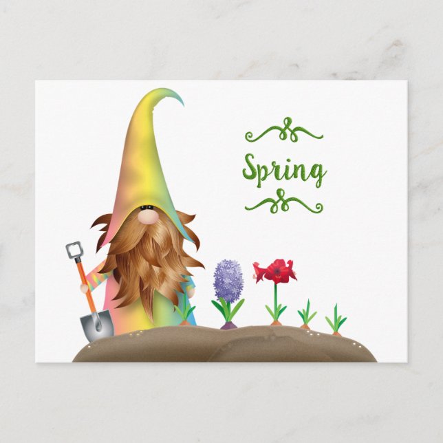 Tarjeta postal vintage del conejo de Pascua (Anverso)