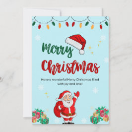 Tarjeta postal vintage del padre Navidad