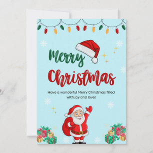 Tarjeta postal vintage del padre Navidad