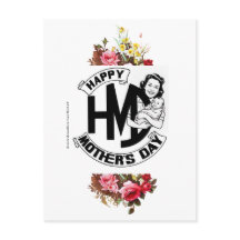 Tarjeta postal vintage Feliz Día de la Madre