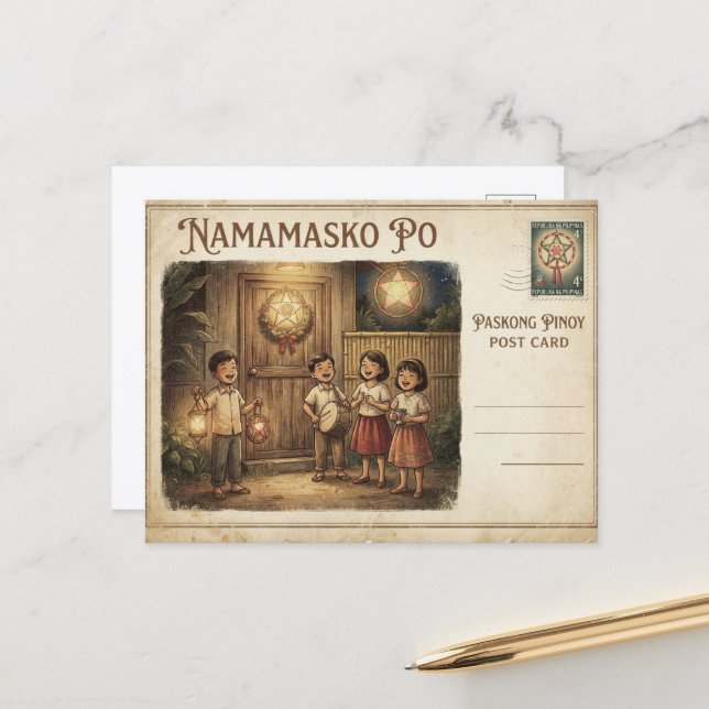 Tarjeta Postal Vintage Namamasko Po (Anverso/Reverso In Situ)
