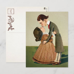 Tarjeta postal Vintage Odd Couple 