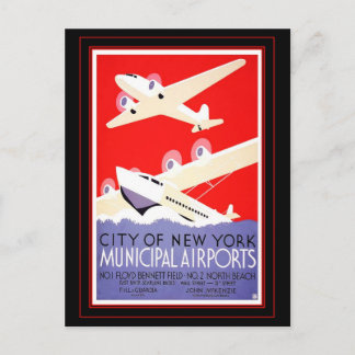 Tarjeta Postal Vintage Viajes Nueva York América