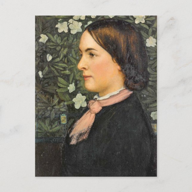 Tarjeta postal virgen de Lady Portrait (Anverso)