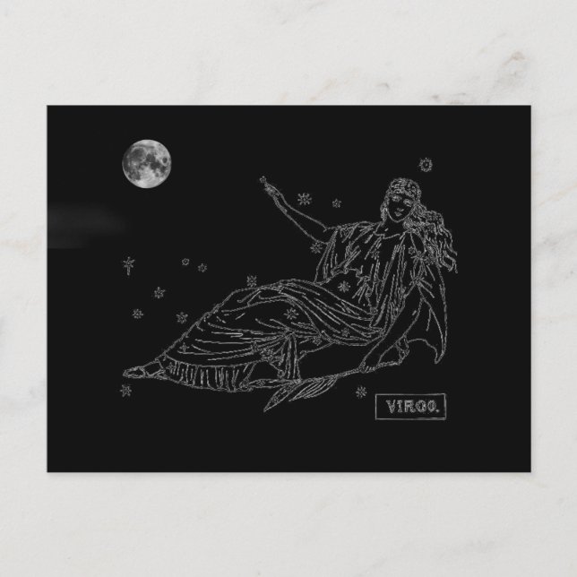 Tarjeta postal Virgo (Anverso)