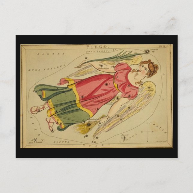 Tarjeta postal Virgo (Anverso)