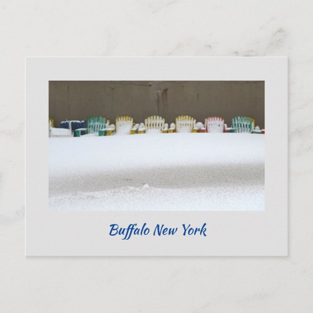 Tarjeta postal Waiting in the Snow (Anverso)