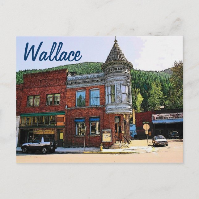 Tarjeta postal Wallace (ID) (Anverso)
