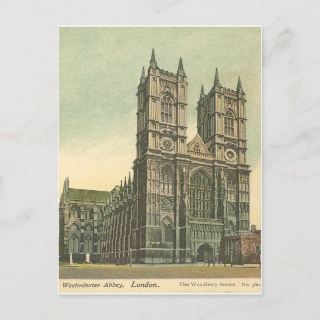 Tarjeta postal Westminster Abbey Vintage (Anverso)