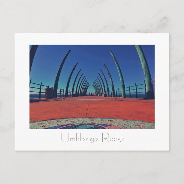Tarjeta postal Whalebone Pier Umhlanga Durban SA (Anverso)