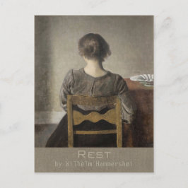 Tarjeta postal Wilhelm Hammershøi Rest CC0692