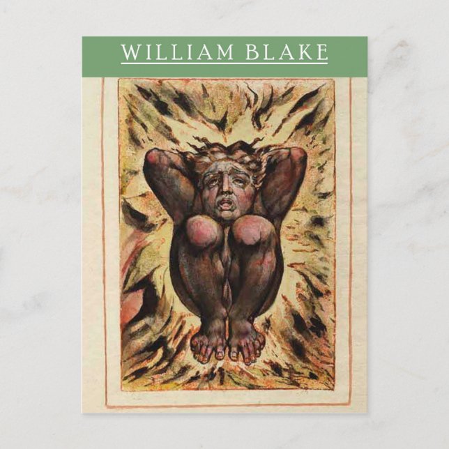 Tarjeta postal William Blake Urizen (Anverso)
