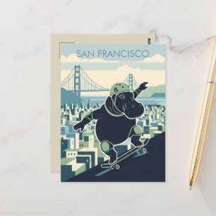 Tarjeta postal WPA al estilo de San Francisco