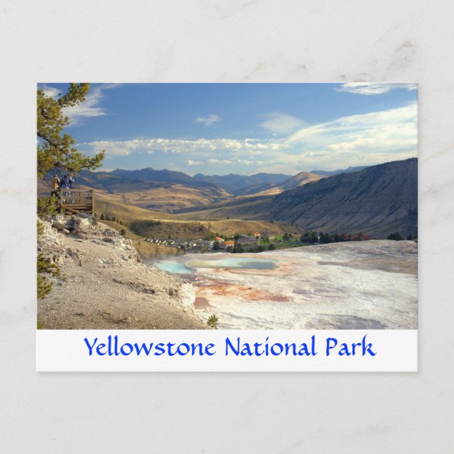 Tarjeta postal Yellowstone Park Mammoth Hot Spring (Anverso)