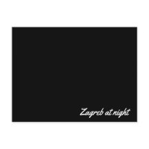 Tarjeta postal Zagreb de noche