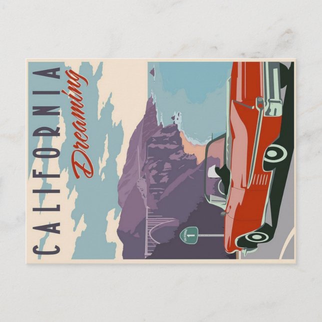 Tarjeta PostCard de California Dreamy (Anverso)
