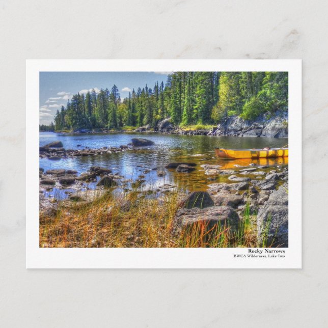 Tarjeta PostCard de estrechos rocosos (Anverso)