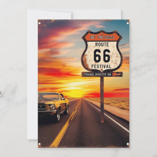 TARJETA POSTCARD de la Ruta 66 de Texas