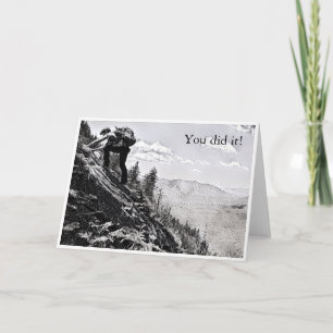 Tarjeta Postcard - Escalando, lo hiciste!