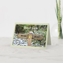 Poste indicador de la buena suerte