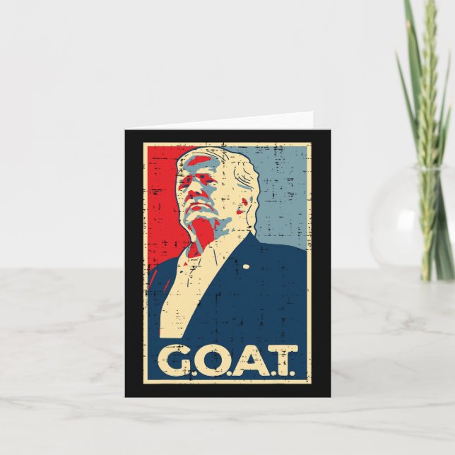Tarjeta Póster de Cabra Trump 2024  (Anverso)