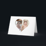 Tarjeta Póster de Colaje de 2 Fotos en Forma de Corazón<br><div class="desc">Este diseño de foto con forma de corazón personalizada organiza bellamente tus recuerdos favoritos en la forma de un corazón, simbolizando amor y conexión. Perfecto para ocasiones especiales como aniversarios, bodas o el Día de San Valentín, este diseño resalta tus momentos preciados de manera significativa y artística. Su diseño único...</div>