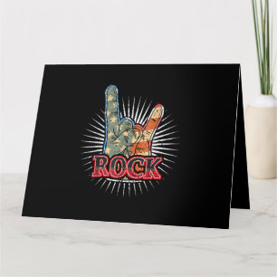Tarjeta Póster de concierto de grupo de rock vintage USA d