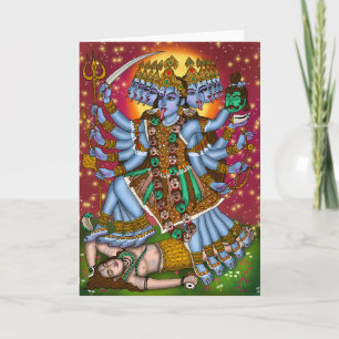 Tarjeta Póster de la diosa Mahakali